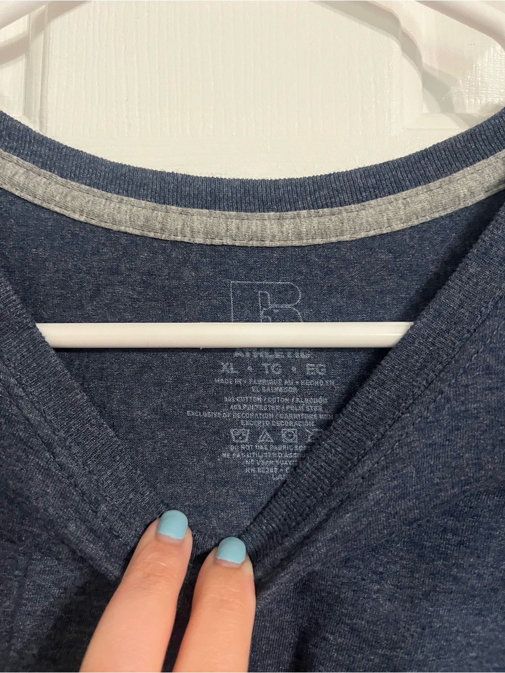 Russell Blue Basic Tee - X-Large - Picture 3 of 4